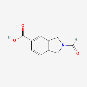 molecular formula C10H9NO3 B2479031 2-甲酰基异吲哚啉-5-羧酸 CAS No. 1566545-33-2