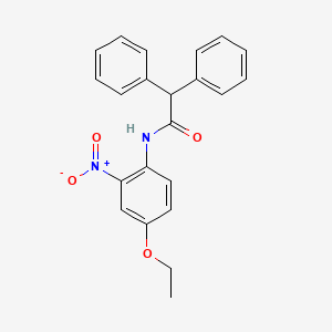 molecular formula C22H20N2O4 B2479036 N-(4-ethoxy-2-nitrophenyl)-2,2-diphenylacetamide CAS No. 391221-01-5