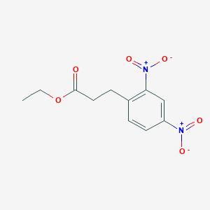 molecular formula C11H12N2O6 B2479044 Ethyl 3-(2,4-dinitrophenyl)propanoate CAS No. 897544-77-3