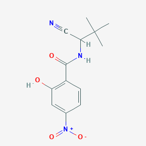 molecular formula C13H15N3O4 B2479057 N-(1-cyano-2,2-dimethylpropyl)-2-hydroxy-4-nitrobenzamide CAS No. 1788678-60-3