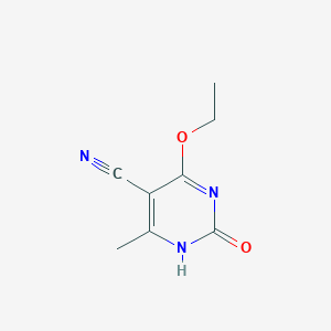 molecular formula C8H9N3O2 B2479058 4-Ethoxy-6-methyl-2-oxo-1,2-dihydropyrimidine-5-carbonitrile CAS No. 102569-71-1