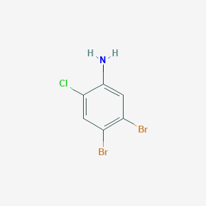 molecular formula C6H4Br2ClN B2479074 4,5-Dibromo-2-chloroaniline CAS No. 1263376-68-6