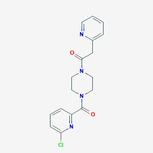 1-[4-(6-Chloropyridine-2-carbonyl)piperazin-1-yl]-2-(pyridin-2-yl)ethan-1-one