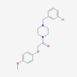 molecular formula C20H23BrN2O3 B247909 1-(3-Bromobenzyl)-4-[(4-methoxyphenoxy)acetyl]piperazine 