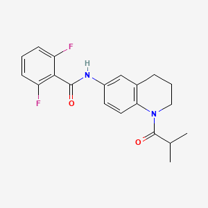 B2479127 2,6-difluoro-N-(1-isobutyryl-1,2,3,4-tetrahydroquinolin-6-yl)benzamide CAS No. 941871-21-2