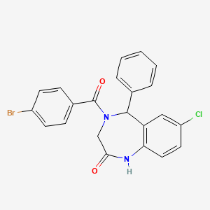 4-(4-bromobenzoyl)-7-chloro-5-phenyl-4,5-dihydro-1H-benzo[e][1,4]diazepin-2(3H)-one