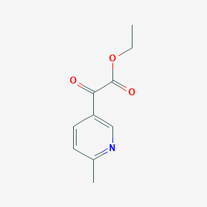molecular formula C10H11NO3 B2479130 2-(6-甲基吡啶-3-基)-2-氧代乙酸乙酯 CAS No. 126118-68-1