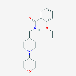 molecular formula C20H30N2O3 B2479131 2-ethoxy-N-((1-(tetrahydro-2H-pyran-4-yl)piperidin-4-yl)methyl)benzamide CAS No. 2034239-10-4