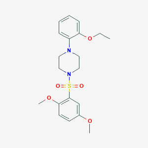 molecular formula C20H26N2O5S B2479133 1-(2,5-Dimethoxy-benzenesulfonyl)-4-(2-ethoxy-phenyl)-piperazine CAS No. 332389-12-5