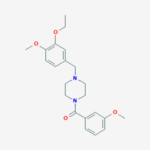 1-(3-Ethoxy-4-methoxybenzyl)-4-(3-methoxybenzoyl)piperazine