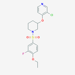 3-Chloro-4-((1-((4-ethoxy-3-fluorophenyl)sulfonyl)piperidin-3-yl)oxy)pyridine