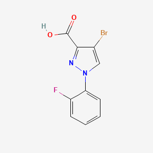 4-bromo-1-(2-fluorophenyl)-1H-pyrazole-3-carboxylic acid