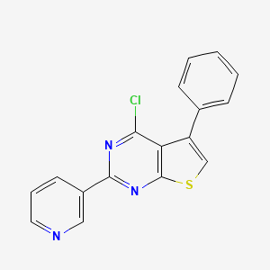 3-{4-Chloro-5-phenylthieno[2,3-d]pyrimidin-2-yl}pyridine