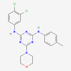 N2-(3,4-dichlorophenyl)-6-morpholino-N4-(p-tolyl)-1,3,5-triazine-2,4-diamine
