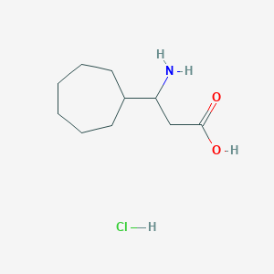 3-Amino-3-cycloheptylpropanoic acid hydrochloride