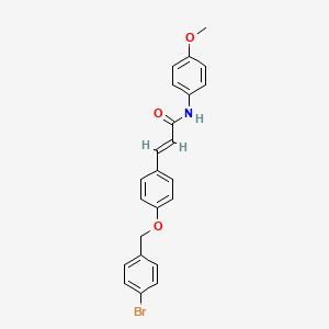 molecular formula C23H20BrNO3 B2479198 (E)-3-{4-[(4-bromobenzyl)oxy]phenyl}-N-(4-methoxyphenyl)-2-propenamide CAS No. 477889-46-6