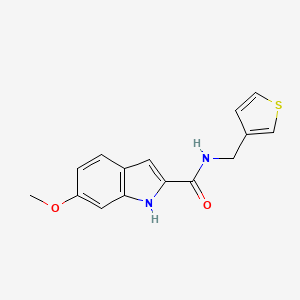 6-methoxy-N-(thiophen-3-ylmethyl)-1H-indole-2-carboxamide