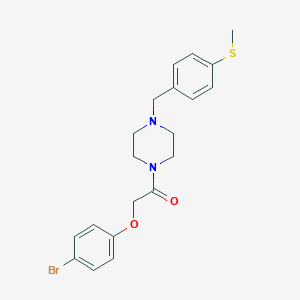 2-(4-Bromophenoxy)-1-{4-[4-(methylsulfanyl)benzyl]piperazin-1-yl}ethanone