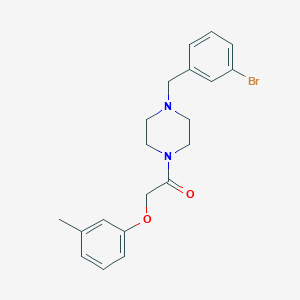 molecular formula C20H23BrN2O2 B247921 1-(3-Bromobenzyl)-4-[(3-methylphenoxy)acetyl]piperazine 