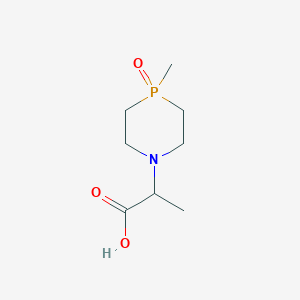 molecular formula C8H16NO3P B2479219 2-(4-Methyl-4-oxo-1,4lambda5-azaphosphinan-1-yl)propanoic acid CAS No. 2445784-30-3