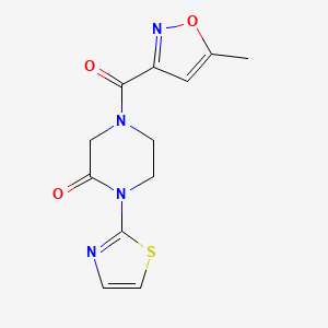 4-(5-Methylisoxazole-3-carbonyl)-1-(thiazol-2-yl)piperazin-2-one