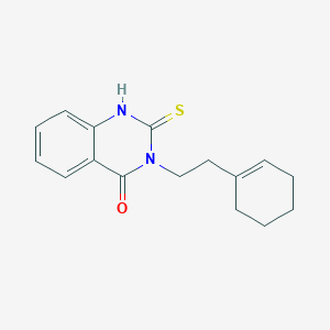 3-[2-(cyclohexen-1-yl)ethyl]-2-sulfanylidene-1H-quinazolin-4-one