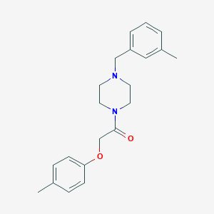 molecular formula C21H26N2O2 B247924 1-(3-Methylbenzyl)-4-[(4-methylphenoxy)acetyl]piperazine 