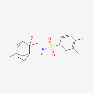 molecular formula C20H29NO3S B2479242 N-(((1R,3S,5r,7r)-2-methoxyadamantan-2-yl)methyl)-3,4-dimethylbenzenesulfonamide CAS No. 1797888-23-3
