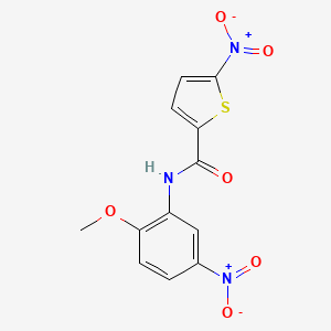molecular formula C12H9N3O6S B2479268 N-(2-methoxy-5-nitrophenyl)-5-nitrothiophene-2-carboxamide CAS No. 325988-18-9