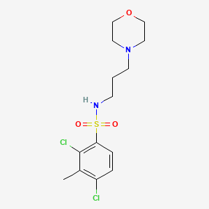 molecular formula C14H20Cl2N2O3S B2479301 2,4-dichloro-3-methyl-N-(3-morpholin-4-ylpropyl)benzenesulfonamide CAS No. 325992-28-7