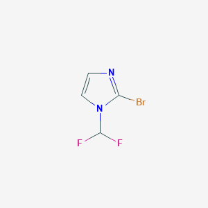 molecular formula C4H3BrF2N2 B2479303 2-Bromo-1-(difluoromethyl)imidazole CAS No. 2503205-19-2