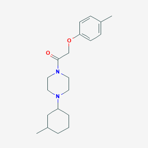 molecular formula C20H30N2O2 B247932 1-[4-(3-Methylcyclohexyl)piperazin-1-yl]-2-(4-methylphenoxy)ethanone 