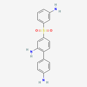 molecular formula C18H17N3O2S B2479324 (3-Aminophenyl)(2,4'-diaminobiphenyl-4-yl)sulfone CAS No. 247128-16-1