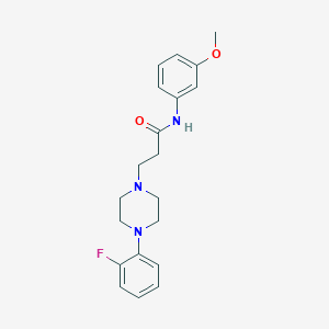 molecular formula C20H24FN3O2 B247933 3-[4-(2-fluorophenyl)piperazin-1-yl]-N-(3-methoxyphenyl)propanamide 