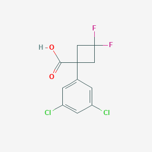 B2479343 1-(3,5-Dichlorophenyl)-3,3-difluorocyclobutane-1-carboxylic acid CAS No. 2375260-35-6