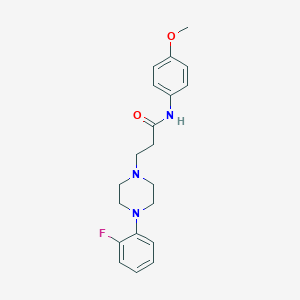 molecular formula C20H24FN3O2 B247939 3-[4-(2-fluorophenyl)piperazin-1-yl]-N-(4-methoxyphenyl)propanamide 