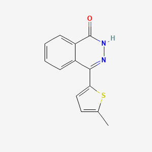 molecular formula C13H10N2OS B2479396 4-(5-甲基-2-噻吩基)-1(2H)-酞嗪酮 CAS No. 137382-47-9