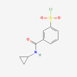 B2479413 3-(Cyclopropylcarbamoyl)benzene-1-sulfonyl chloride CAS No. 1016501-60-2