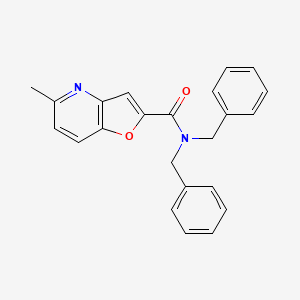 molecular formula C23H20N2O2 B2479419 N,N-二苄基-5-甲基呋喃[3,2-b]吡啶-2-甲酰胺 CAS No. 942004-99-1