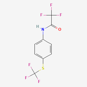 molecular formula C9H5F6NOS B2479424 2,2,2-三氟-N-[4-(三氟甲基硫烷基)苯基]乙酰胺 CAS No. 325854-46-4