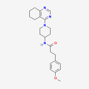 B2479428 3-(4-methoxyphenyl)-N-(1-(5,6,7,8-tetrahydroquinazolin-4-yl)piperidin-4-yl)propanamide CAS No. 2034409-77-1
