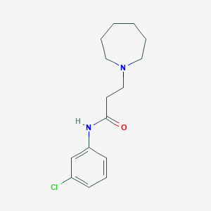 molecular formula C15H21ClN2O B247943 3-(azepan-1-yl)-N-(3-chlorophenyl)propanamide 