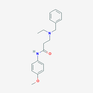 molecular formula C19H24N2O2 B247944 3-[benzyl(ethyl)amino]-N-(4-methoxyphenyl)propanamide 