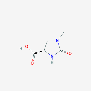 molecular formula C5H8N2O3 B2479453 (S)-1-甲基-2-氧代咪唑烷-4-羧酸 CAS No. 107716-98-3