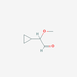 molecular formula C6H10O2 B2479454 2-Cyclopropyl-2-methoxyacetaldehyde CAS No. 1547041-10-0