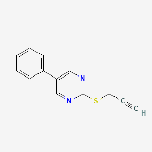 molecular formula C13H10N2S B2479455 5-苯基-2-(2-炔丙基硫代)嘧啶 CAS No. 344282-03-7