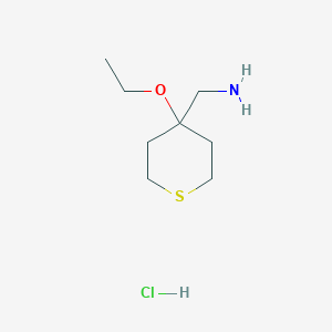 (4-Ethoxythian-4-yl)methanamine;hydrochloride