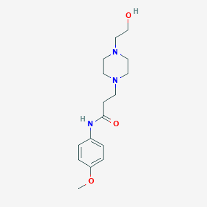 3-[4-(2-hydroxyethyl)piperazin-1-yl]-N-(4-methoxyphenyl)propanamide