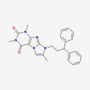 6-(3,3-Diphenylpropyl)-2,4,7-trimethylpurino[7,8-a]imidazole-1,3-dione