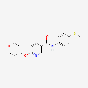 N-(4-(methylthio)phenyl)-6-((tetrahydro-2H-pyran-4-yl)oxy)nicotinamide